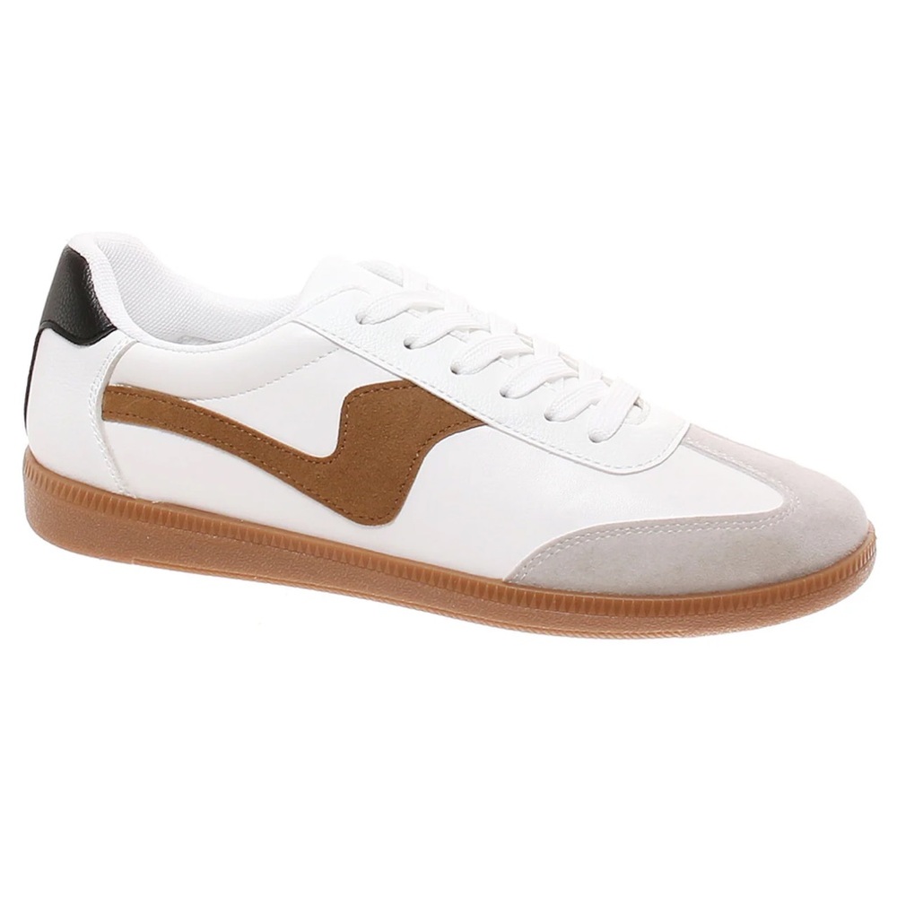 Outwoods Great 1 Women's White and Brown Sneakers